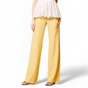 Pilcro and The Letterpress Wide Leg Trousers Linen size 6